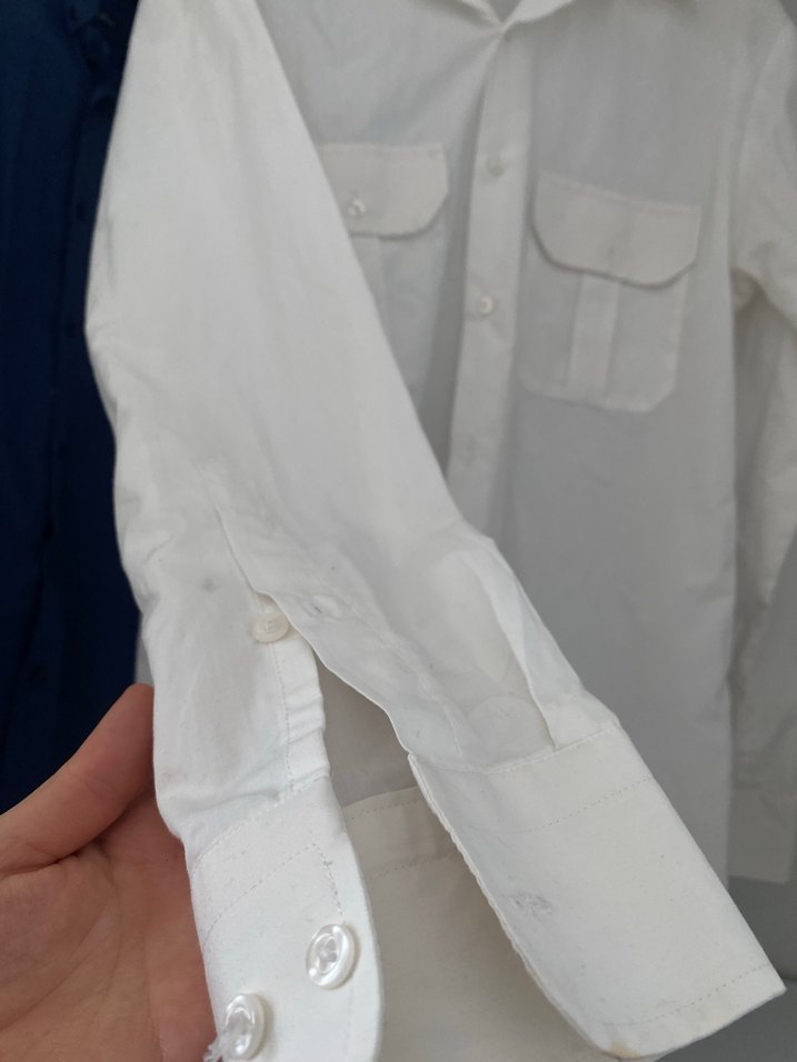 Erkek Beyaz Keten Uzun Kollu Gömlek - Görsel 3