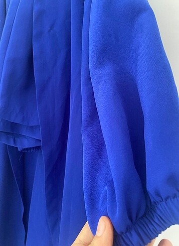 Pantolonlu ikili takım kadın mavi - Görsel 2