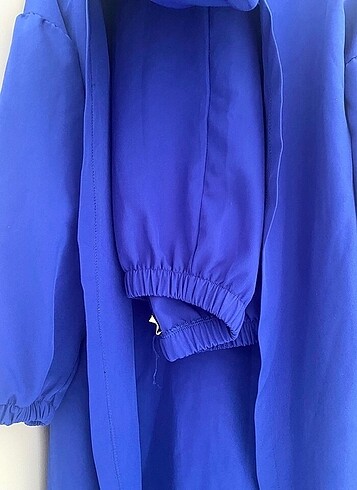 Pantolonlu ikili takım kadın mavi - Görsel 3