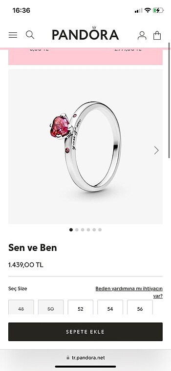 Sen ve Ben Pandora yüzük