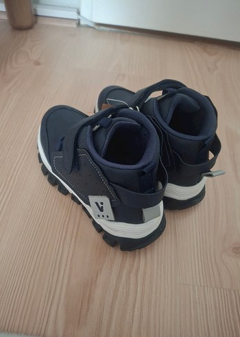 Erkek Çocuk Gri Mavi Cırtlı Kauçuk Bot - Görsel 2