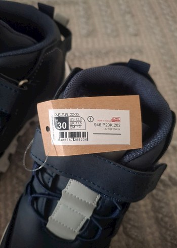 Erkek Çocuk Gri Mavi Cırtlı Kauçuk Bot - Görsel 6