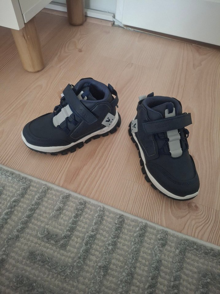 Erkek Çocuk Gri Mavi Cırtlı Kauçuk Bot - Görsel 5