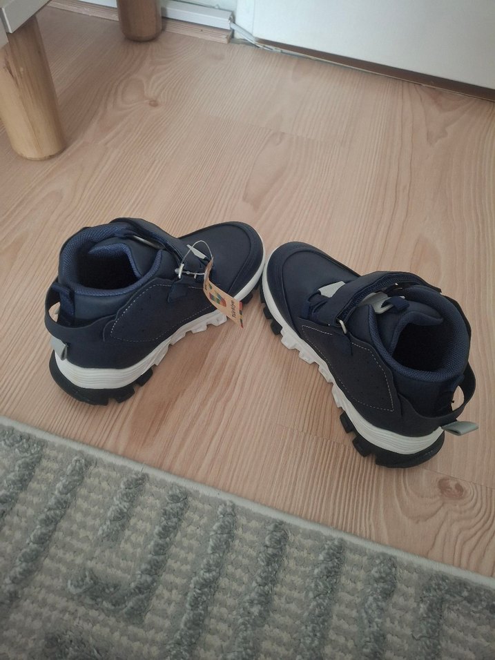 Erkek Çocuk Gri Mavi Cırtlı Kauçuk Bot - Görsel 4