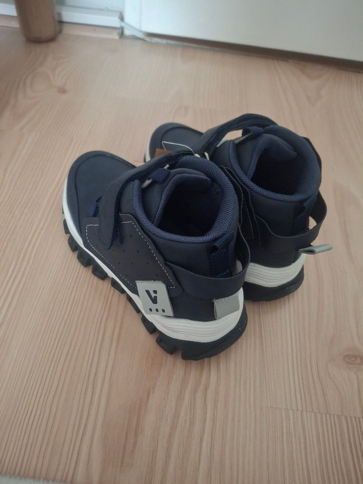 Erkek Çocuk Gri Mavi Cırtlı Kauçuk Bot - Görsel 2