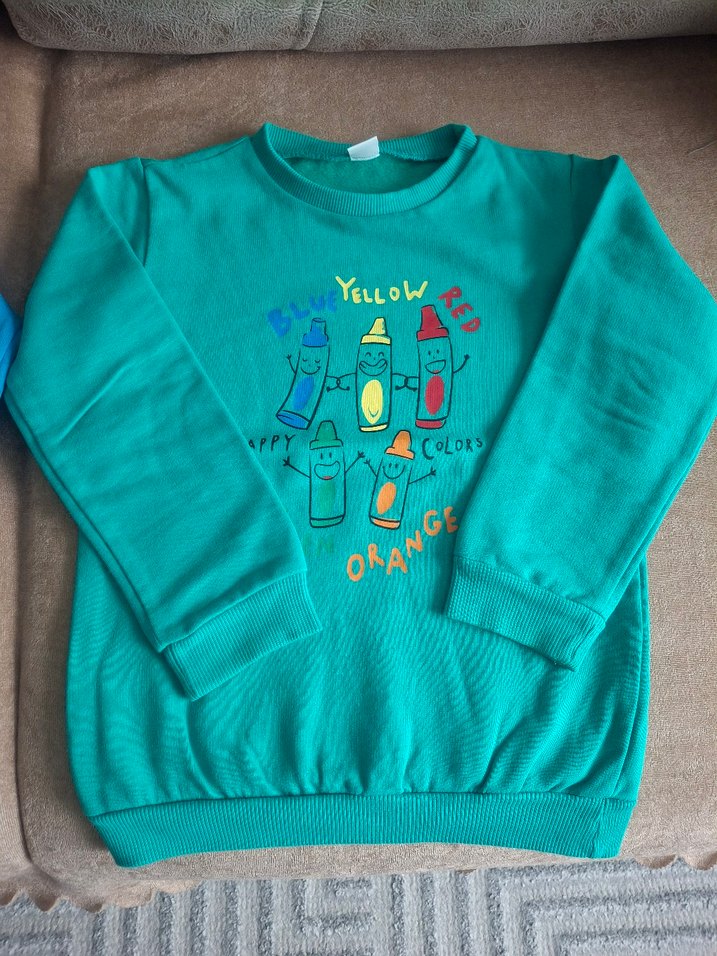 Erkek Çocuk Nakışlı Renkli Sweatshirt - Görsel 3