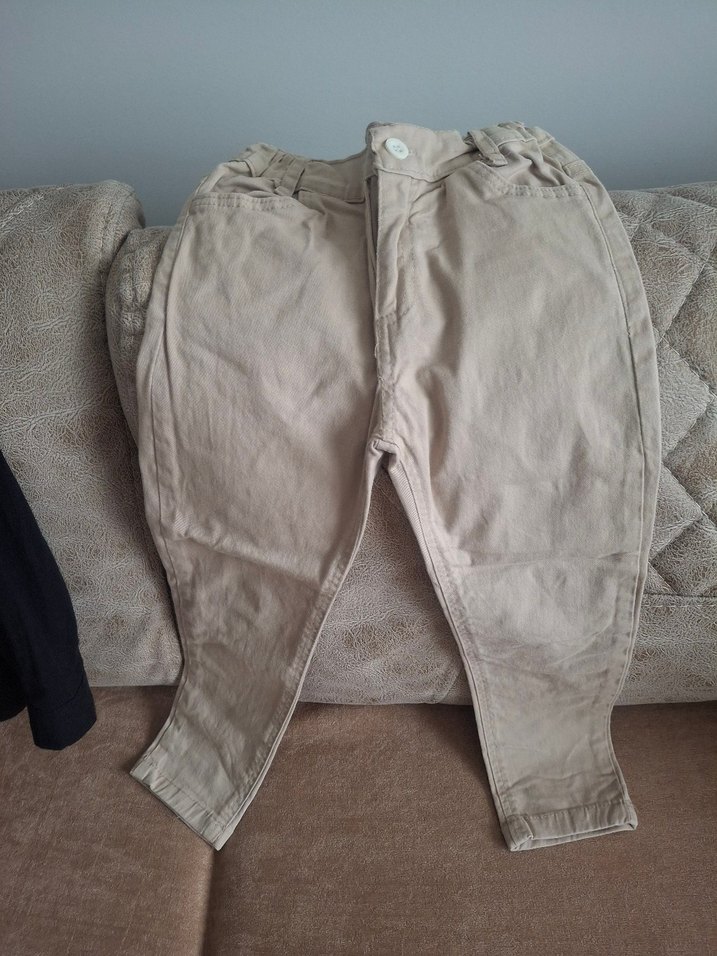 Erkek Çocuk Siyah Keten Düğmeli Ceket - Görsel 4