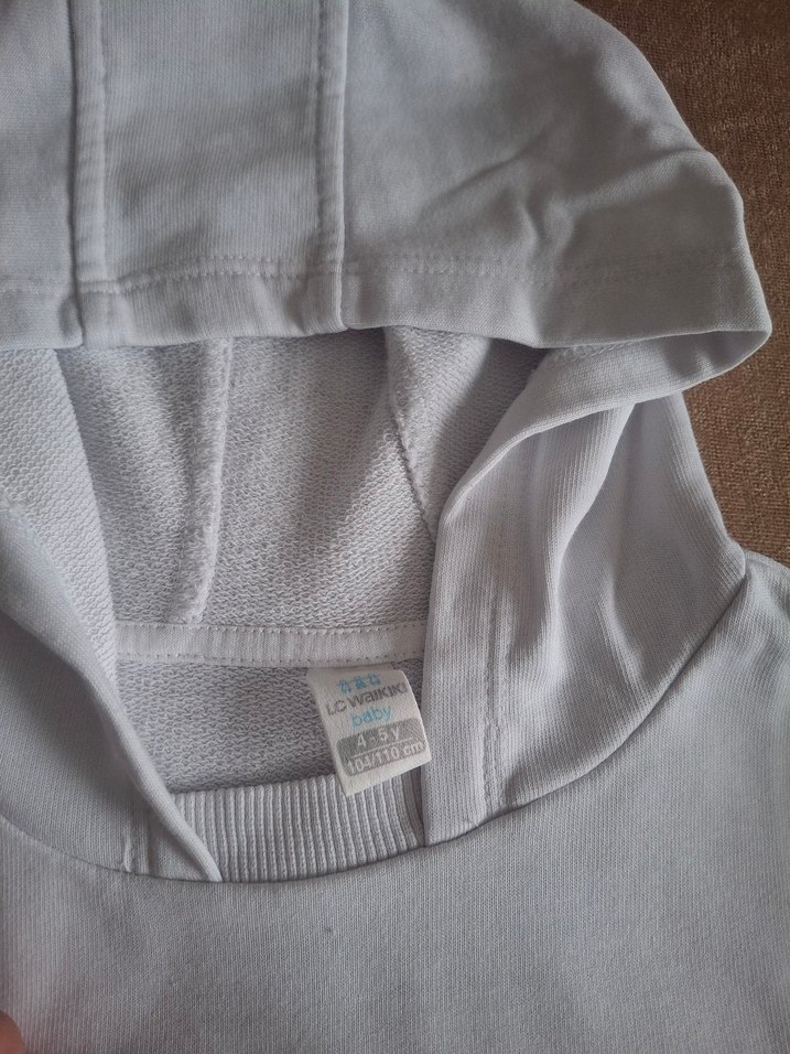 Gri Kapüşonlu Erkek Çocuk Sweatshirt - Görsel 4