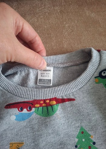 Erkek Çocuk Kahverengi Triko Sweatshirt - Görsel 3