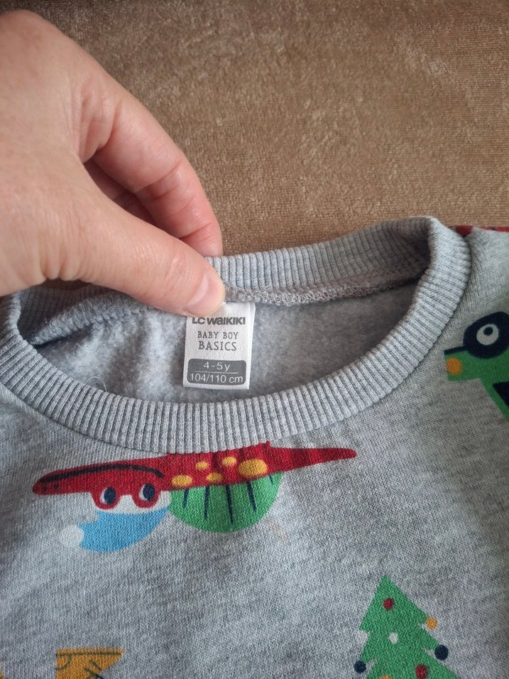 Erkek Çocuk Kahverengi Triko Sweatshirt - Görsel 3