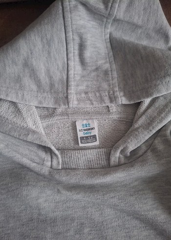 Erkek Çocuk Kapüşonlu Gri Sweatshirt - Görsel 3