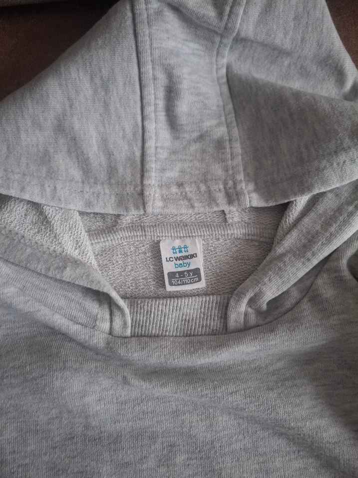 Erkek Çocuk Kapüşonlu Gri Sweatshirt - Görsel 3