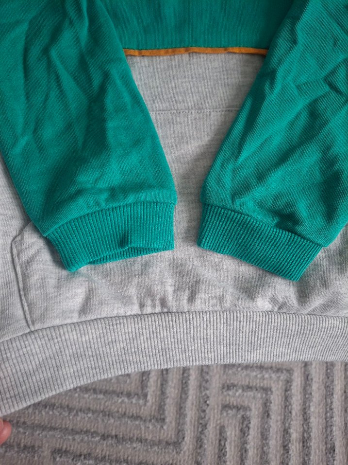 Erkek Çocuk Kapüşonlu Gri Sweatshirt - Görsel 4