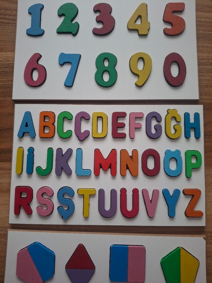 Renkli Sayılar, Harfler ve Şekiller Eğitici Oyuncak - Görsel 3