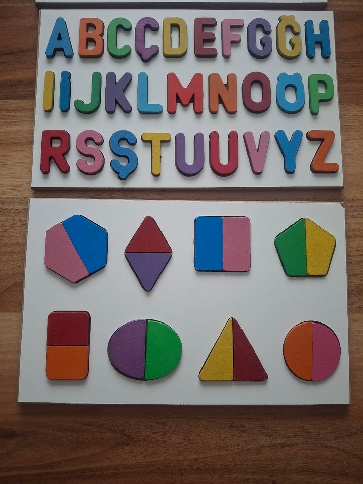 Renkli Sayılar, Harfler ve Şekiller Eğitici Oyuncak - Görsel 2