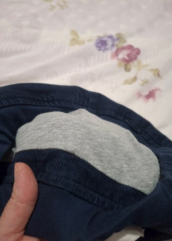 Erkek Çocuk Koyu Mavi Bol Kesim fitilli Pantolon - Görsel 7