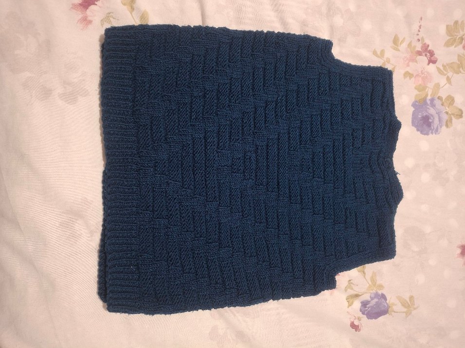 Erkek Çocuk Lacivert Örgü Süveter - Görsel 2