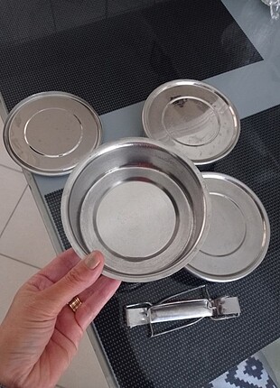 3 katlı çelik sefer tası