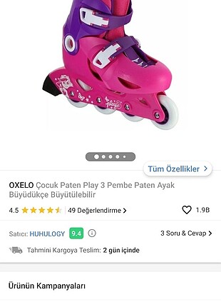 Oxelo çocuk paten buyutulebiliR
