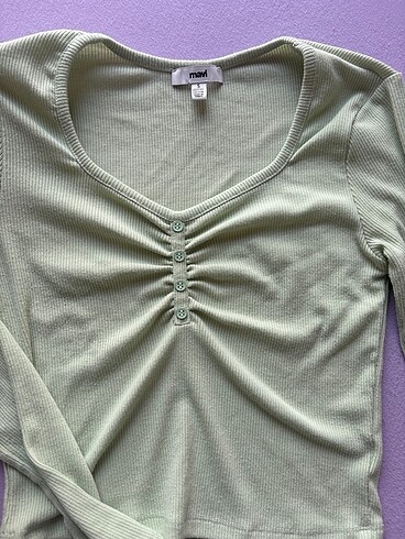 s Beden yeşil Renk Yeşil esnek crop bluz