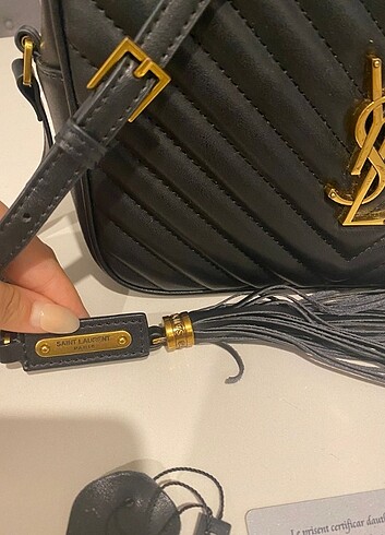  Beden siyah Renk Orjinal Ysl siyah Lou Camera bag çanta