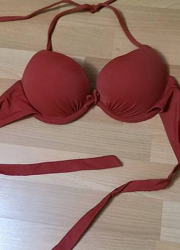 Taba renk push up bikini üstü