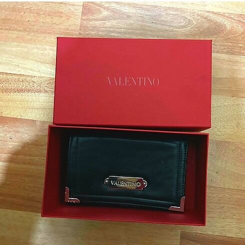 Orijinal Valentino siyah cüzdan