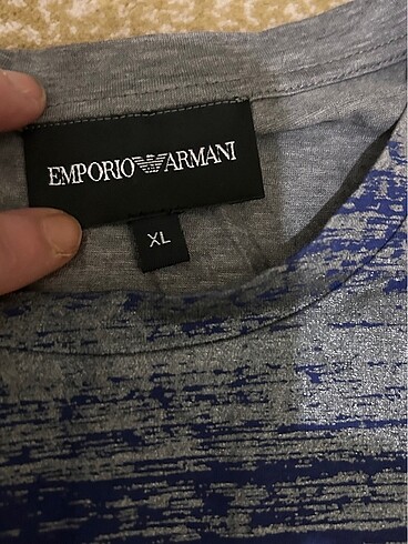 xl Beden Orjinal gri Emporio Armani tshirt