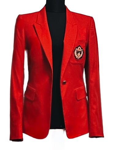 İpekyol kırmızı armalı blazer/ceket