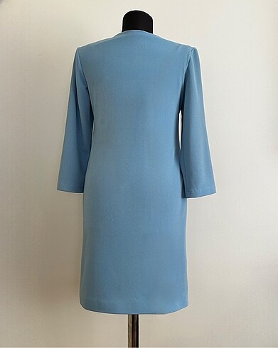 42 Beden Max Mara (Tr38-İta42 beden) mavi elbise