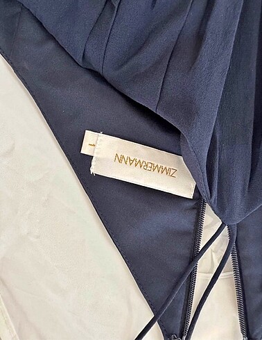 Beymen Zimmermann lacivert ipek gece elbise