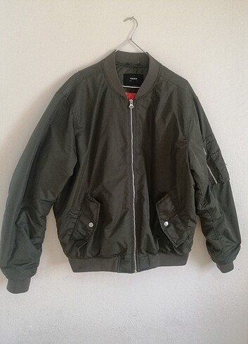 xl Beden haki Renk Bomber ceket 