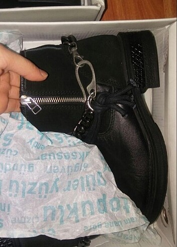 37 Beden siyah Renk İnci deri bot #kovboy