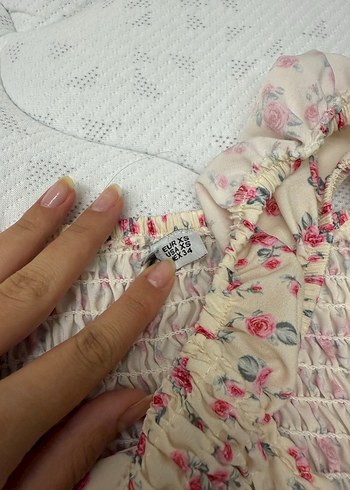 xs Beden pembe Renk Pembe Mini Elbise Fırfırlı