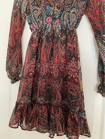 Zara Desenli elbise