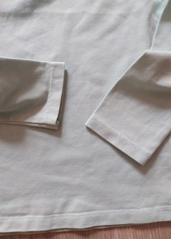 Kız Çocuk Turkuaz Uzun Kollu Basic Tişört - Görsel 3