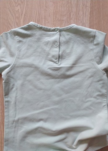 Kız Çocuk Turkuaz Uzun Kollu Basic Tişört - Görsel 4