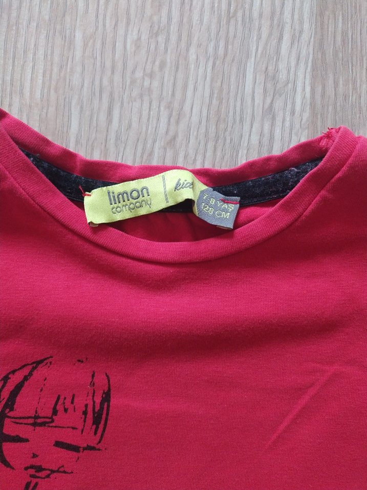 Kız Çocuk Pembe Uzun Kollu Baskılı Tişört - Görsel 3