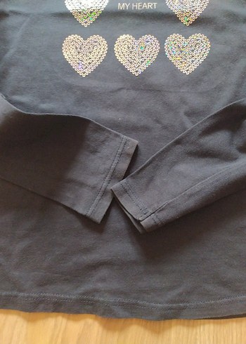 Kız Çocuk Payetli Uzun Kollu Tişört - Görsel 4