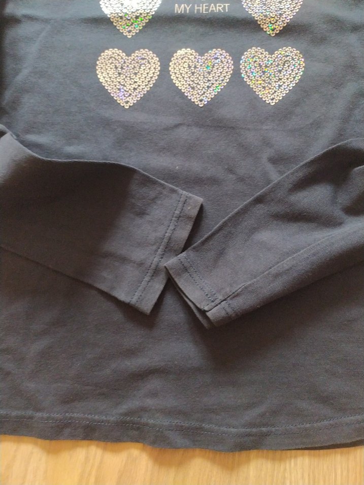 Kız Çocuk Payetli Uzun Kollu Tişört - Görsel 4