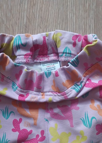 Kız Çocuk Çok Renkli Baskılı Tayt - Görsel 3