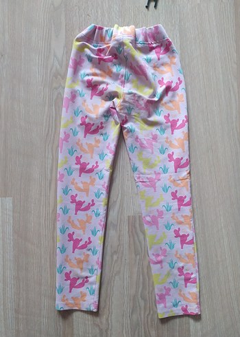 Kız Çocuk Çok Renkli Baskılı Tayt - Görsel 4