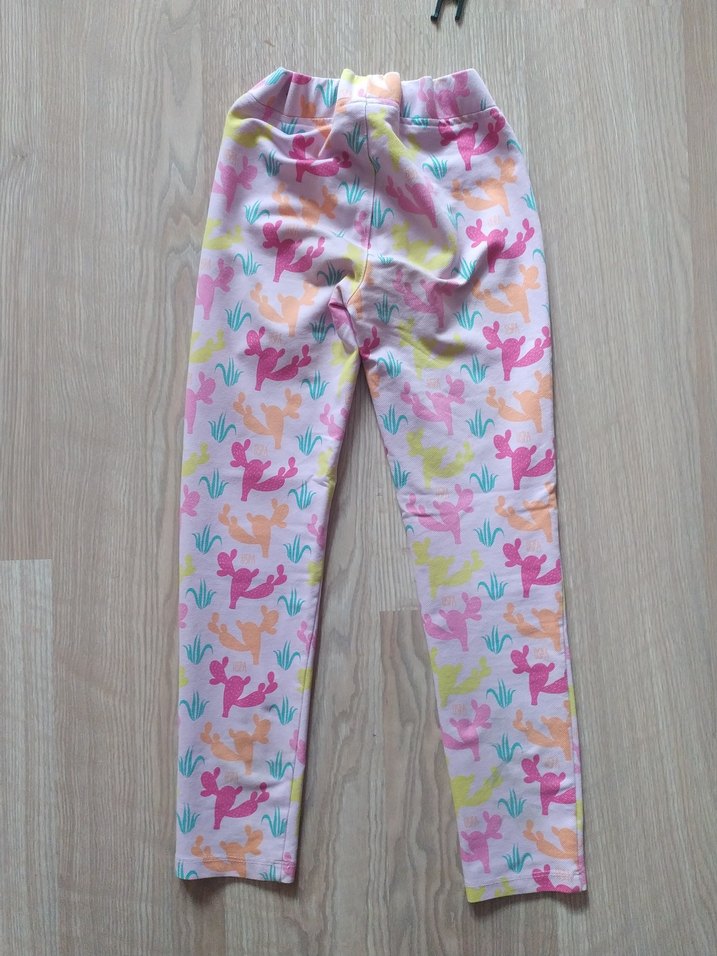 Kız Çocuk Çok Renkli Baskılı Tayt - Görsel 4