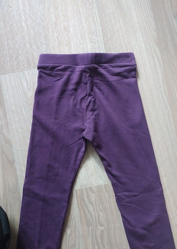 Kız Çocuk Mor Tayt Elastik Bel - Görsel 5