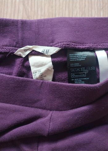 Kız Çocuk Mor Tayt Elastik Bel - Görsel 3