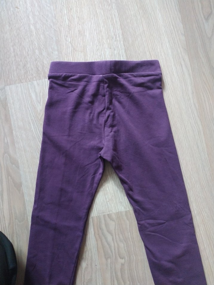 Kız Çocuk Mor Tayt Elastik Bel - Görsel 5