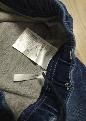 Lacivert Erkek Çocuk Bol Kesim Denim Pantolon - Görsel 4