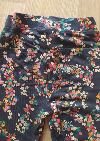 Çiçek Desenli Kadın Rahat Kumaş Pantolon - Görsel 4