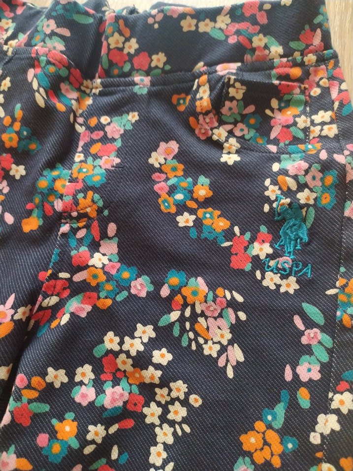 Çiçek Desenli Kadın Rahat Kumaş Pantolon - Görsel 3