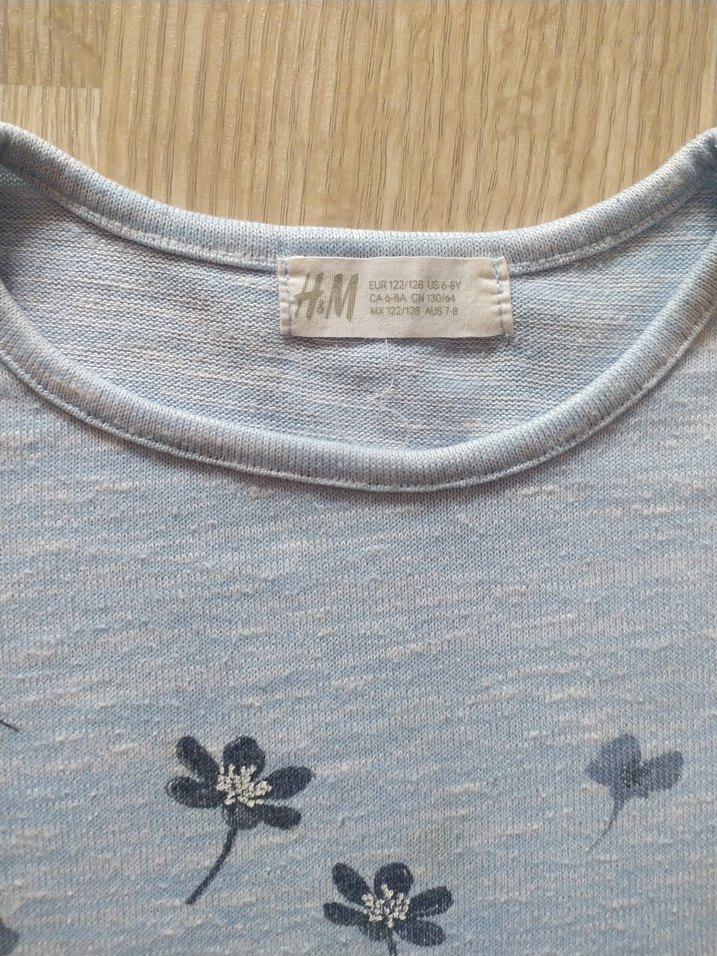 Kız Çocuk Gri Uzun Kollu Baskılı Tişört - Görsel 3